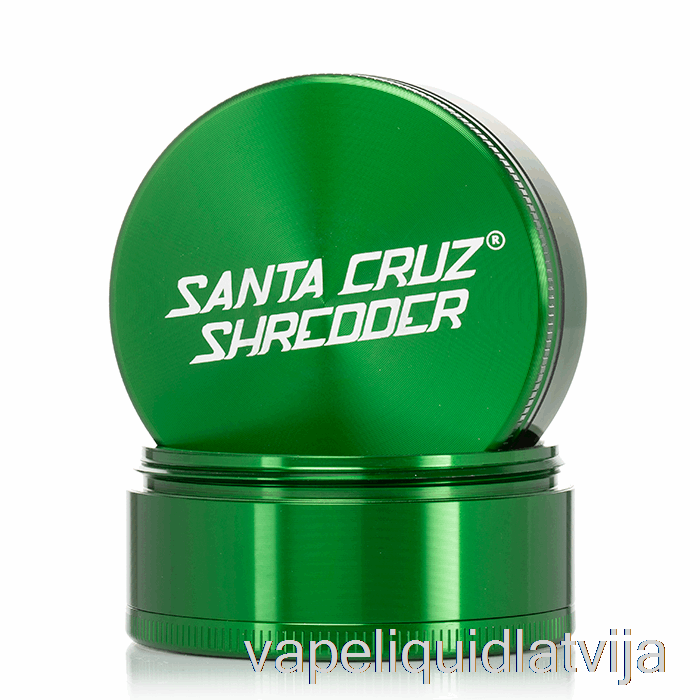Santa Cruz Smalcinātājs 2,75 Collu Liels 4-daļīgs Dzirnaviņas Zaļš (70mm) Vape šķidrums